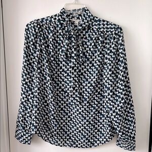 Zac & Rachel Geometric Print Blouse Size XL